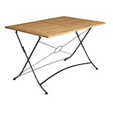 thumbnail of METRO PROFESSIONAL Gastro Tisch klappbar Baviera, Akazienholz/Stahl, 120 x 80 cm, natur/schwarz