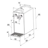 thumbnail of Komplett Set Zapfanlage Kontakt 40/K Bierzapfanlage 2-leitig Trockenkühlgerät aus Edelstahl, 50 L/h, mit Membranpumpe, Dreikant,Flach