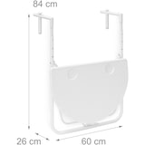 thumbnail of Helloshop26 - Mesa de varanda dobrável dobrável 3 níveis ajustável branco 13_0002691_3/2