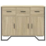 thumbnail of Helloshop26 - Aparador cómoda armario mueble de almacenaje organizador cocina salón roble Sonoma 97 x 32,5 x 74,5 cm madera de 02_0031742