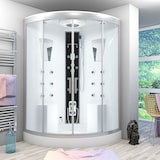 thumbnail of Dusche Duschkabine D26-EH-EA Duschtempel Sauna 130x130 cm OHNE 2K ScheibenVersiegelung
