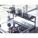 thumbnail of Yamazaki Küchenregal Standregal Arbeitsplatte schwarz Metall ausziehbar 54-92x25x22cm "TOWER"