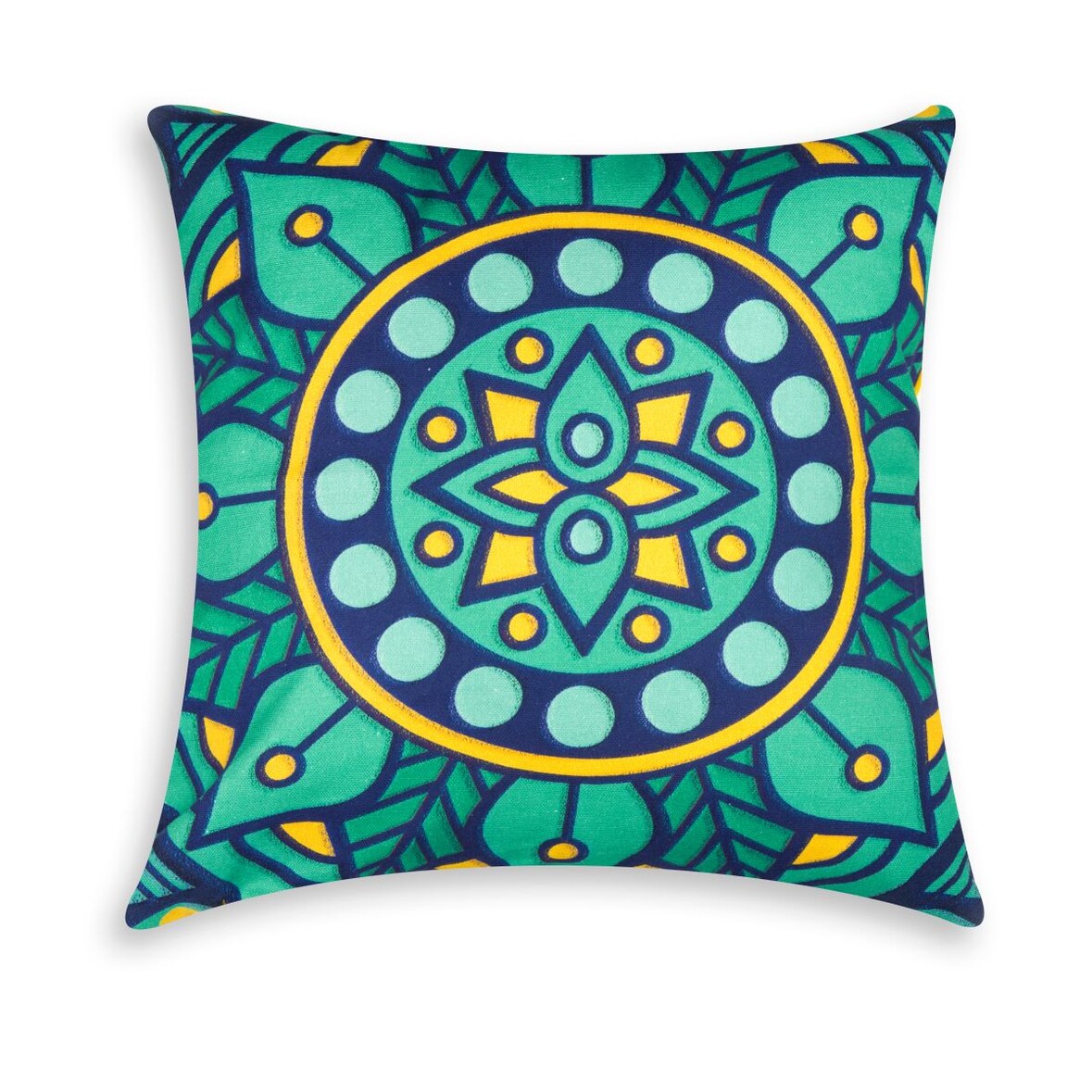 Excelsa Dekoratives Kissen Mandala Mediterraneo Baumwolle 45x16x45 cm Bunt