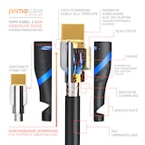 thumbnail of Primewire 8k HDMI-Kabel 2.1, Ultra HD Highspeed 4K 60Hz, Full HD, 3D, ARC, 18 GBit/s, HDMI Typ A - 10m
