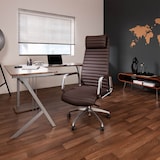 thumbnail of Sedia da ufficio / poltrona presidenziale ASPERA 20 nappa marrone hjh OFFICE