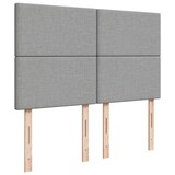 thumbnail of vidaXL Boxspringbett mit Matratze Hellgrau 140x190 cm Stoff
