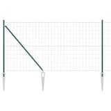 thumbnail of vidaXL Zaun mit Pfosten Grün 1,2 x 25 m Stahl