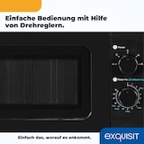 thumbnail of Exquisit Mikrowelle WP 700 J17-3 sw | Unterbau | 700 W | Drehteller 25,5cm | Schwarz