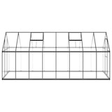 thumbnail of Helloshop26 - Invernadero de tienda para plantas flores y verduras con estructura de base 445 x 169 x 195 cm aluminio antracita 02_0044505