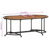 thumbnail of Mesa de centro madera maciza acacia 110x55x40 cm