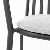 thumbnail of METRO PROFESSIONAL Cadeira de braços empilhável para restauração Soto, alumínio, cinzento escuro