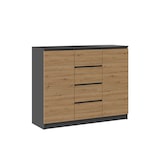 thumbnail of ibonto Nachtkommode Sideboard mit 4 Schubladen & 2 Türen für Schlafzimmer, Wohnzimmer