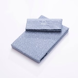 thumbnail of Benetton - Conjunto de lençol de casal de 4 peças: lençol plano (210x270cm), lençol justo (135x200cm), 2 fronhas (45x155cm) 100% algodão azul