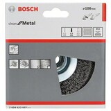 thumbnail of Kegelbürste Clean for Metal, gewellt, 100 mm, 0,3 mm, 12500 U/min, M14