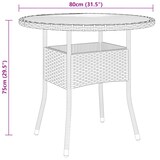 thumbnail of vidaXL 3-tlg. Bistro-Set Poly-Rattan und Massivholz Schwarz