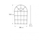 thumbnail of Miroir Grande Demeure gris 100 cm -  Autre forme Métal Amadeus 3.00x66.00 cm