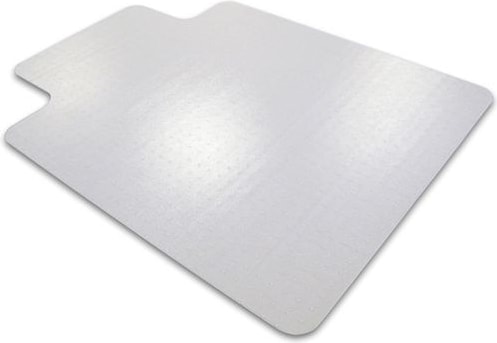 Realspace Stuhlunterlage PVC (Polyvinylchlorid) Standard Lippe, Rechteckig Transparent 120 x 90 cm Weichböden