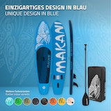 thumbnail of ECD Germany Aufblasbares SUP Board Makani 320×80×15 cm Blau – Komplettset mit Pumpe/Tragetasche/Zubehör, PVC, bis 120 kg