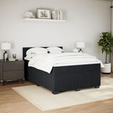 thumbnail of vidaXL Boxspringbett mit Matratze Schwarz 160x200 cm Samt