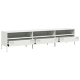 thumbnail of vidaXL TV-Schrank Weiß 202x39x43,5 cm Kaltgewalzter Stahl