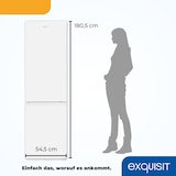thumbnail of Exquisit Kühl-Gefrierkombination KGC265-70-NF-040C weiss | 253 L Volumen | Kühl Gefrierkombination No-frost | Türanschlag wechselbar