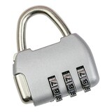 thumbnail of HMF Deko Zahlenschloss Vorhängeschloss, 3-Stellig, 4,3 x 3,5 x 1,2 cm, Silber