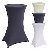 thumbnail of Stehtischhusse grau 60 cm Husse Partytisch Bistrotisch Tischdecke Decke
