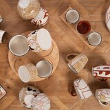 thumbnail of Plateau et ses 3 bols Ambre -  Multicolore Autre forme Grès Amadeus 28.00x9.00 cm