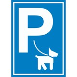 thumbnail of Hundeparkplatz Schild P Hunde A0 (841x1189mm)