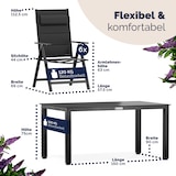 thumbnail of CASARIA® Gartenmöbel Set Gartentisch 6 Stühle Anthrazit