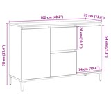 thumbnail of vidaXL Sideboard Altholz-Optik 102x35x70 cm Holzwerkstoff