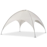 thumbnail of Kuppelzelt 5x5 m grauweiß mit vollverzinktem Stahlrohrgestell