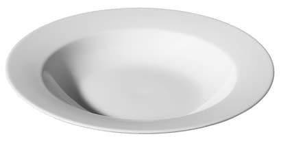 Lot De 6 Assiettes Creuses 21 Cm Blanches En Porcelaine Alaska