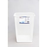 thumbnail of SIGMA Corbeille à papier, blanc, métal, rectangulaire, 19 L