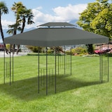 thumbnail of Outsunny Toldo de Substituição 4x3m para Pérgolas de 2 Níveis Cinza