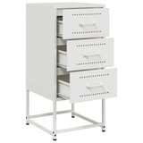 thumbnail of vidaXL Nachttische 2 Stk. Weiß 36x39x78 cm Stahl