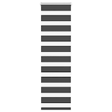 thumbnail of vidaXL Doppelrollo Schwarz 50x150 cm Stoffbreite 45,9 cm Polyester
