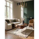 thumbnail of Couchtisch 100x60x47 cm Sheesham Massivholz Metall Sofatisch, Design Wohnzimmertisch Rechteckig mit Stauraum, Kaffeetisch Massiv, Großer Tisch