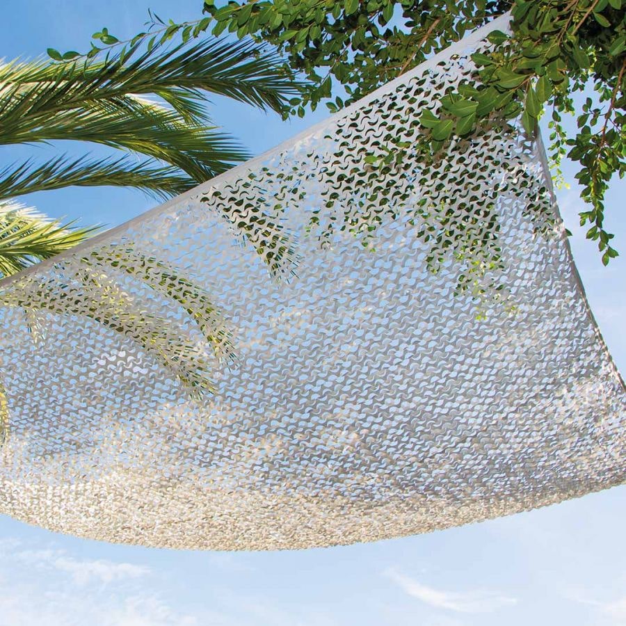 Toldo vela bicolor y reversible  SAHARA 2,4x3m BLANCO -GRIS