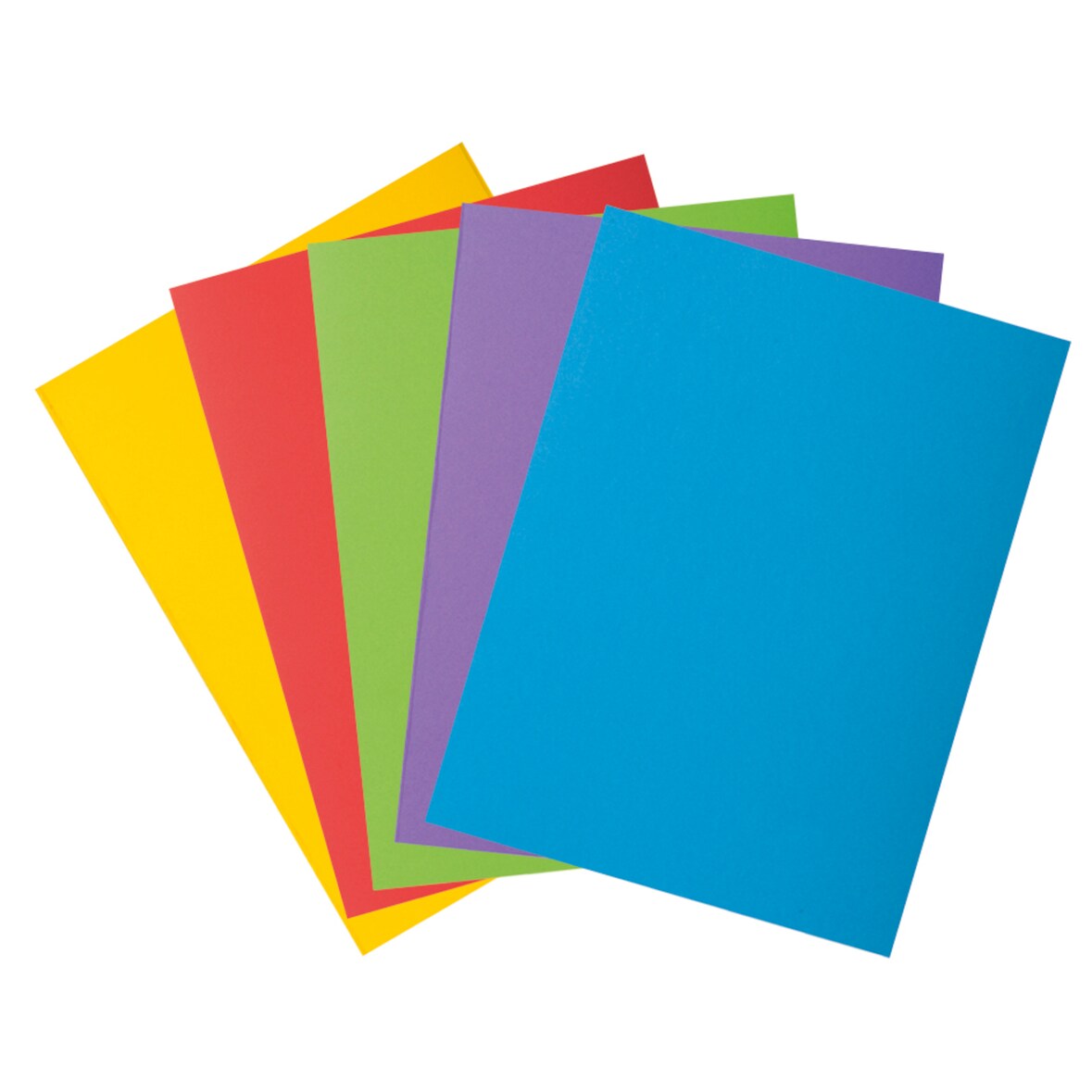 Exacompta - Réf. 218000E - Carton de 250 chemises rigides avec 1 rabat ROCK''S 210 g/m² - dim 24 x 32 cm pour documents format A4 - 5 couleurs