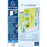 thumbnail of Exacompta - Réf. 200802H - Carton de 10 classeurs à Levier A4 personnalisables - Dos 80mm - Mécanique 75mm - 32 x 28 x 8 cm - Blanc