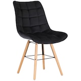 thumbnail of Sedia Leni Velvet nero