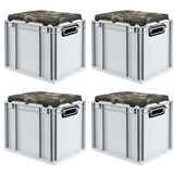 thumbnail of PROREGAL Eurobox NextGen Seat Box Camouflage | HxBxT 36,5x30x40cm | 30 Liter | Griffe offen | Eurobehälter, Sitzbox, Transportbox, Transportbehälter