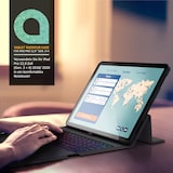 thumbnail of Aplic Bluetooth Tastatur kompatibel mit iPad Pro 12,9 Zoll - Gen 3 + 4 - 500 mAh Akku - inkl. Hülle - Tablet Keyboard kompatibel mit Apple Layout