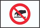 thumbnail of Berühren verboten Symbol Schild A1 (594x841mm)