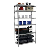thumbnail of SimonRack Metallregal, 2500x1200x500 mm, 6 Ebenen, Metallboden, 200 kg Biegepunkt, Grau - Simonclick
