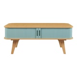 thumbnail of Helloshop26 - Mesa lateral/console de bambu 100 x 50 x 40 cm azul natural 03_0010867