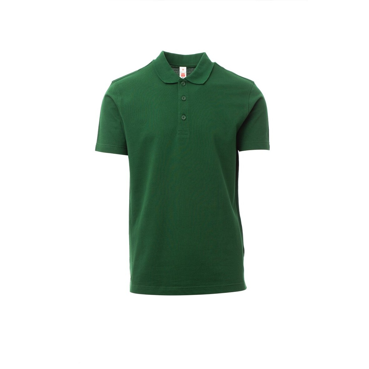 PAYPER Poloshirt ROME - Herren - Baumwolle Piqué - Ton-in-Ton Knöpfe grün XS