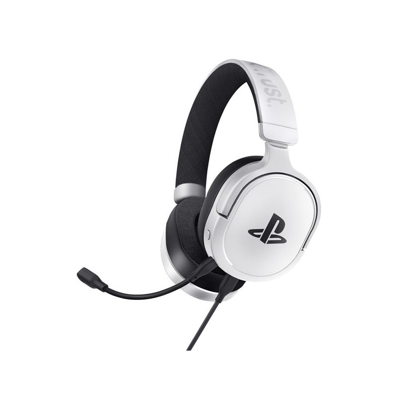 Trust GXT 498W Forta Headset PS5 Over-Ear Weiß Mikrofon