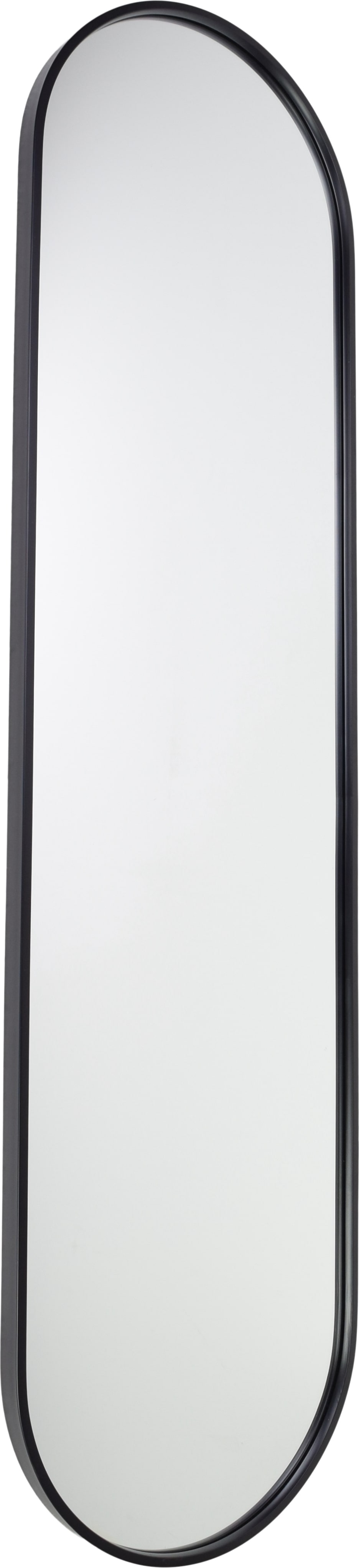 Fragix Boston Ganzkörperspiegel Oval - Schwarz - Metall - 150x40